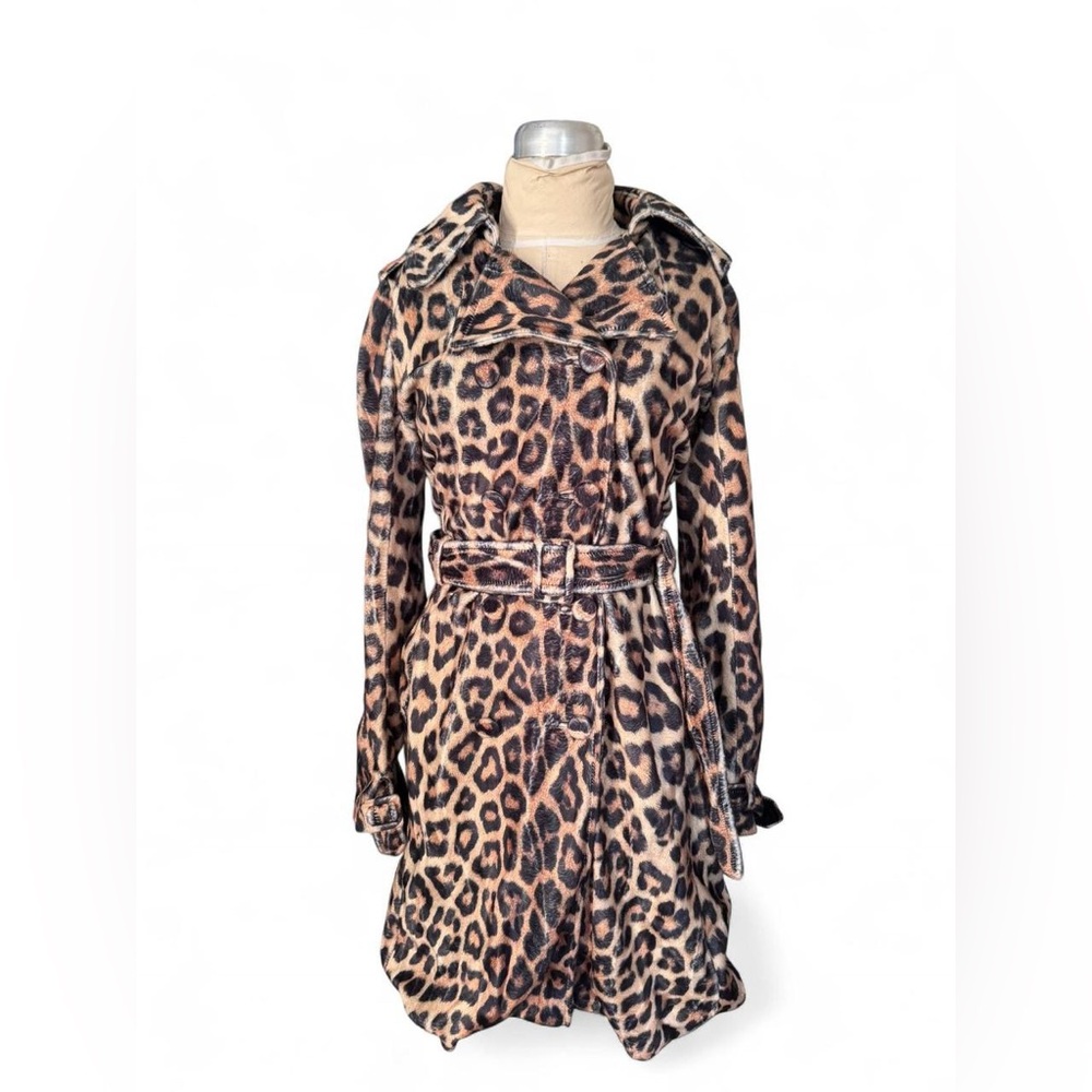 House of Fluff Faux Fur Trench Coat